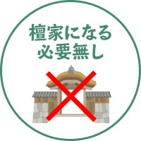 檀家になる必要なし