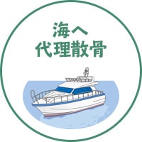 海へ代理散骨